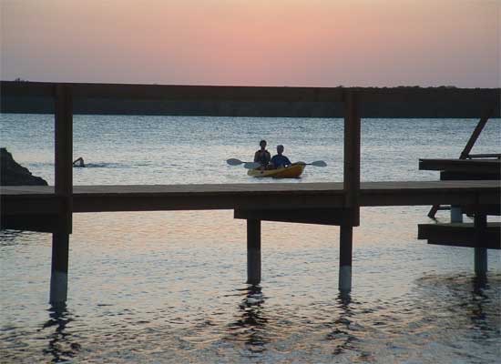 Kayaking on the bight